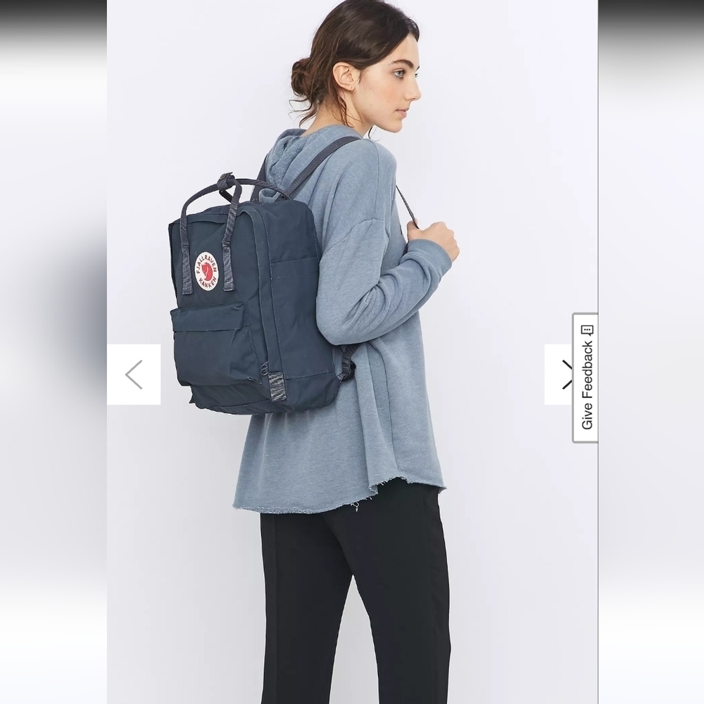 FJALLRAVEN ORIGINAL KANKEN BACKPACK WITH SEAT PAD NAVY BLUE UNISEX TRAVEL SCHOOL